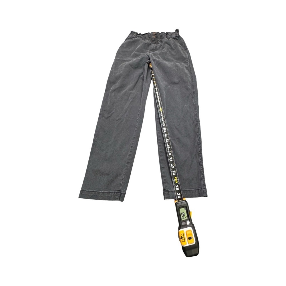 Universal Thread Pants Womens 4 Black Paperbag Waist Straight Leg High Rise - Picture 7 of 12